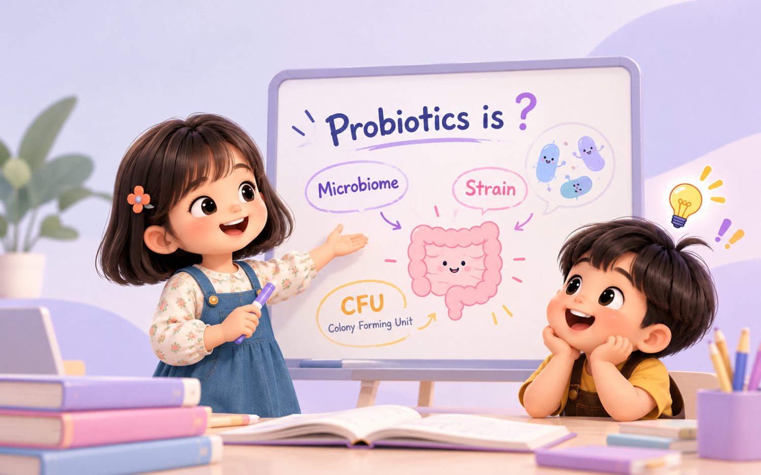 Probiotics is? Microbiome · Strain · CFU